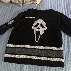 Ghost Face Kids Graphic Jersey - Black